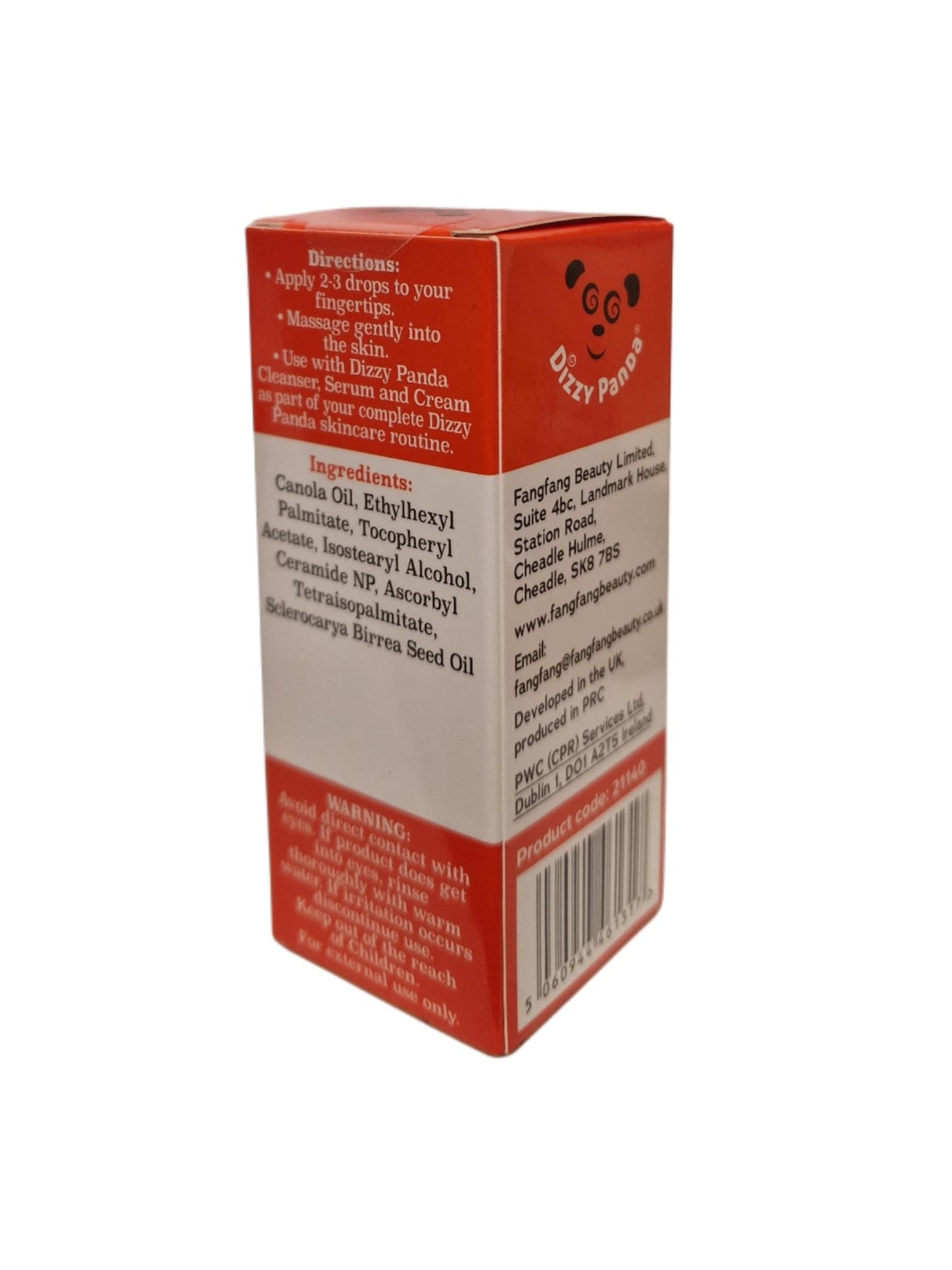 Dizzy Panda Brightening Facial Oil | Vitamin C, Omega 6 & 9, Plant Extracts | 30ml (1.01 fl oz)