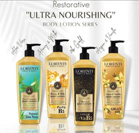 Lorenti Body Cream Lotion | Argan Oil & Vanilla Body Lotion | Ultra Nourishing Multi Vitamin Repair 400ml