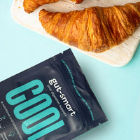 Gut - Smart Gut–Smart COOL, 60 x Chewable Tablets, Heartburn Relief, Antacid, Natural Supplements for Healthy Digestion, Contains Slippery Elm, Marshmallow Root, Calcium and Biotin, POCKET TIN Included