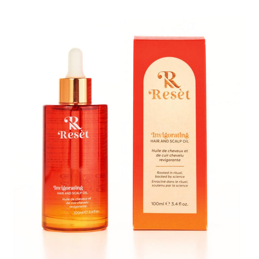 Resèt Invigorating Hair Oil, 100mL - Boosts Hair Growth, Natural Hair Oil With Rosemary, Caffeine Extract, Ashwaganda, Targets Loss & Thinning