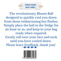 Bloom Health and Beauty The Bloom Ball Instant relief from Menopausal Hot Flushes and Night sweats, Menopause support a happy alternative to HRT and menopause tablets for women.