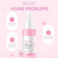 Skincare Gifts For Teenage Girls,Cherry Blossom Skin Care Sets & Kits,Pamper Sets For Women Gifts, Facial kit with Cleanser, Face Serum, Face Cream,Toner,Eye Cream,Mask (7PCS Sakura)