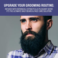 GRAHAM HILL Arnage Soothing & Refreshing Face and Beard Balm for Men, 200ml - Beard Balm, Men's Face Moisturizer, Vegan Beard Moisturiser for Men with Panthenol, Jojoba Oil & American Cuckoo Flower
