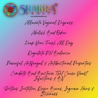SH SHAKRA HEALTH Yoni Oil Cherry 30ml Body Massage Oil: Moisturise & Balance PH, Intimate Feminine Scent, Natural Hygeine & Fresh Smell. Vegan, Organic