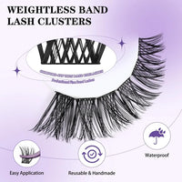 B&Qaugen B&Q Lash Clusters B05, Clusters Lashes 156PCS Individual Lashes DIY at Home