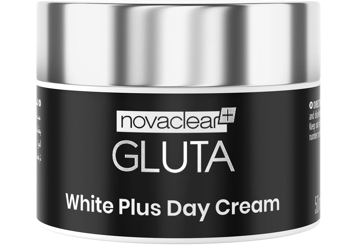 Novaclear Gluta White Plus- Day Cream with Glutathione, Azeloglycine and Vitamin C, for brightened and even toned skin, helps diminish dark spots of various origin. for a lighter, young looking complexion.