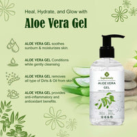 SUPREMELY Supremely Naturals Aloe Vera Gel | Nourishing Care for Hair, Skin, and Face | A Multi-Purpose Miracle for Head-to-Toe Hydration and Care