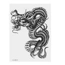 ULTNICE Large Large Temporary Arm Tattoo Stickers Waterproof Dragon Sleeve Transfers for Men Women Scar Cover Body Art 21X15cm