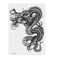 ULTNICE Large Large Temporary Arm Tattoo Stickers Waterproof Dragon Sleeve Transfers for Men Women Scar Cover Body Art 21X15cm