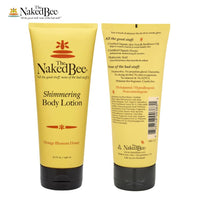 The Naked Bee Shimmering Orange Blossom Honey Hand & Body Lotion 6.7oz. Moisturising Body Lotion for Women. Shimmer Body Lotion, Hydrating Skin Care. Moisturising Shimmer Body Lotion for Hydration.