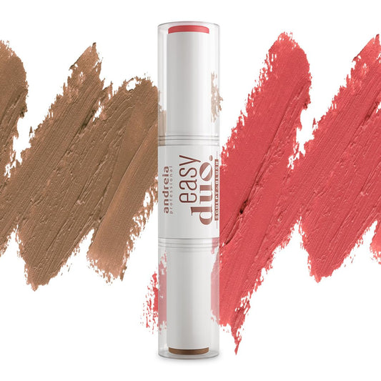 Andreia Professional MAKEUP - Easy Duo Sculpt & Blush Stick - Blush & Contouring 2 in 1 - Creamy, blendable Texture - Colours 02 Med Contour - 10g