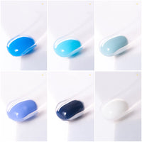 BURANO Poly Extension Gel Nail Kit, 6 Colors Nail Poly Nails Builder Gel Set for Beginner & Professional Using, Poly Nail Gel Kits DIY Starter Kit Nail Art Gift (Blue)