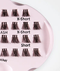 KISS Haute Couture Collection 30 Trio Lashes in Various Lengths, Short Combo, Natural Premium Fake Eyelashes includes Lash Glue