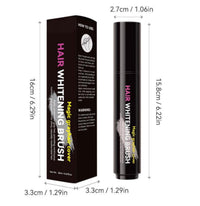 Generic Hair Root Touch Up Stick & Brush – Temporary Hair Dye Pen for Grey Coverage, Natural-Looking Root & Beard Touch Up, Easy to Use, Travel-Friendly, for Men & Women (Black Brown）