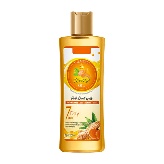 Turmeric Massage Oil 200ml, Massage Oils for Massage Therapy, Gentle&Warming Turmeric Oil for Skin, Body Oil for Men&Women, Lymphatic Drainage, Massage Oil for Muscle Pain