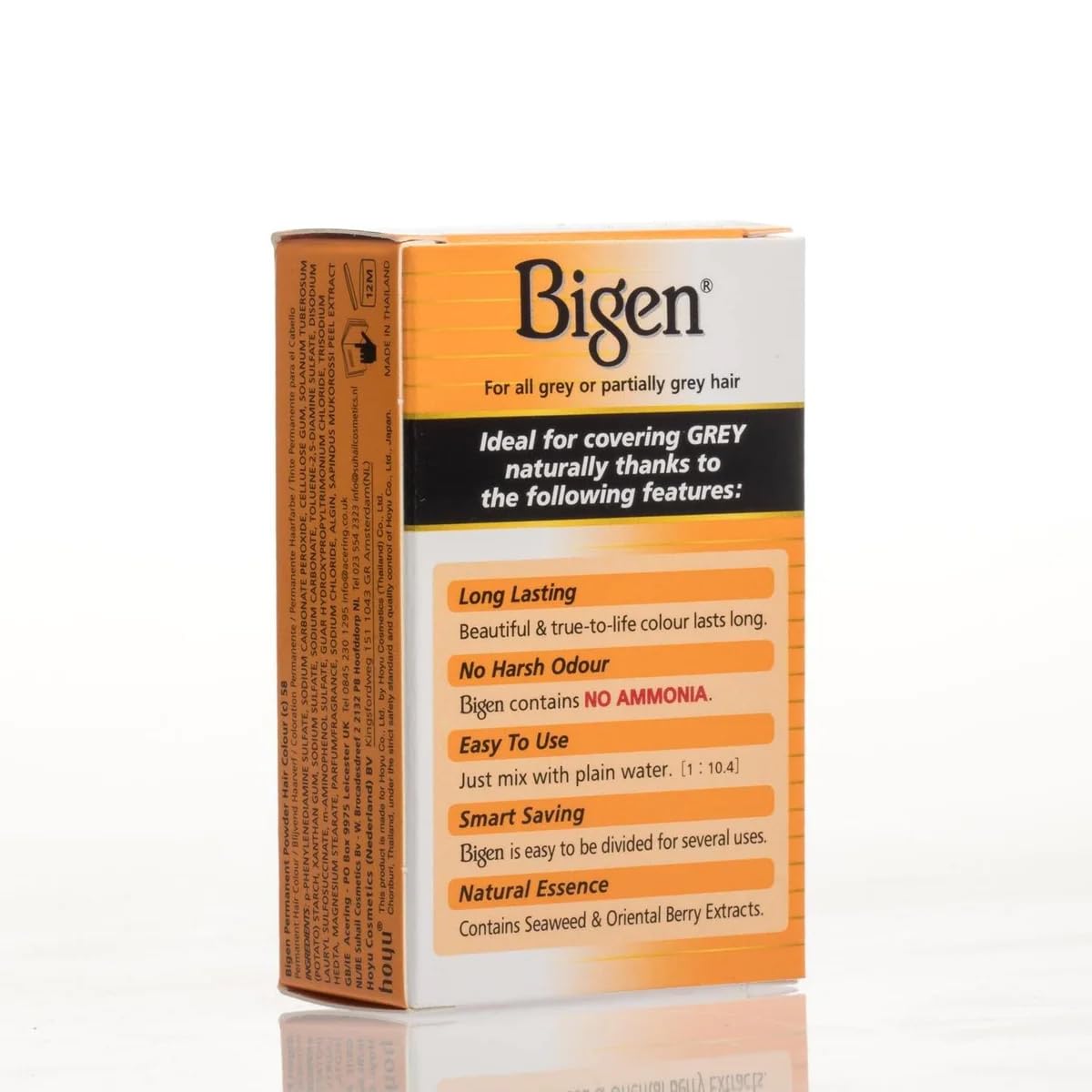 Generic Bigen Permanent Powder Hair Color - 58 - Black Brown | No Ammonia (Pack of 4)