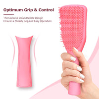 SHINLEA Ultimate Detangler Hairbrush, Anti Tangle Hairbrush for Wet and Dry Hair, Reduces Breakage, Eliminates Knots, Detangles All Hair Types, Detangler Brush for Hair Straightening, Styling
