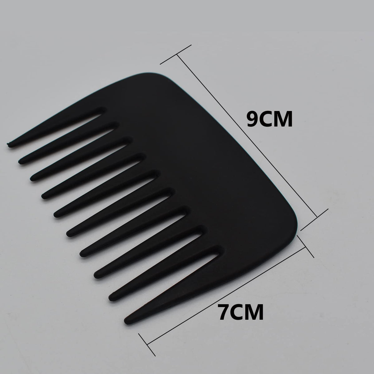 AIRERA 2 Pieces Professional Pompadour Streaker Afro Hair Combs, Mens Slickback Styling Comb, Wide Tooth Wet Pick Hair Beard Comb, Anti-Static Heat Resistant Hairdressing Shower Comb for Men Salon (A)