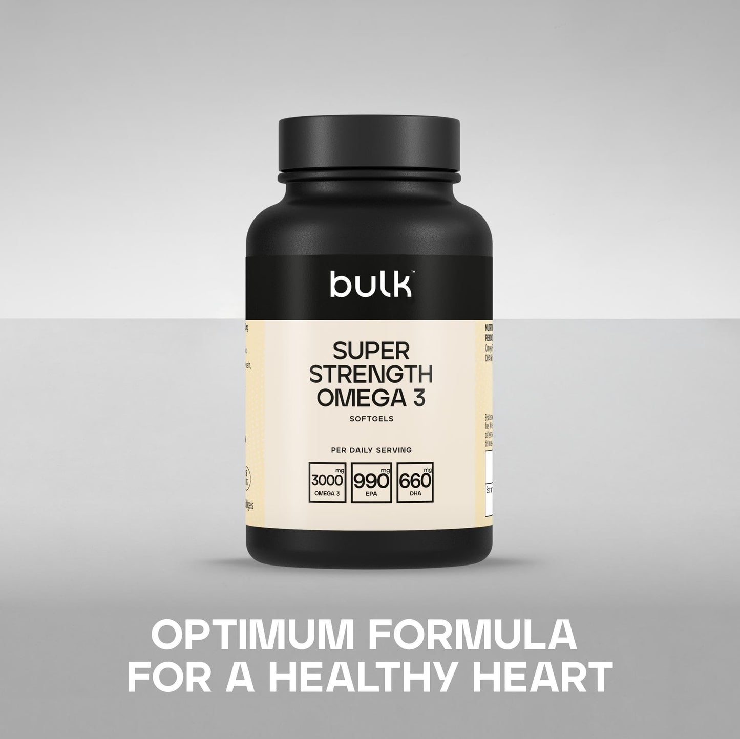 Bulk Super Strength Omega 3 Softgels, 1 Month Supply, Pack of 90