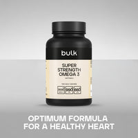 Bulk Super Strength Omega 3 Softgels, 1 Month Supply, Pack of 90