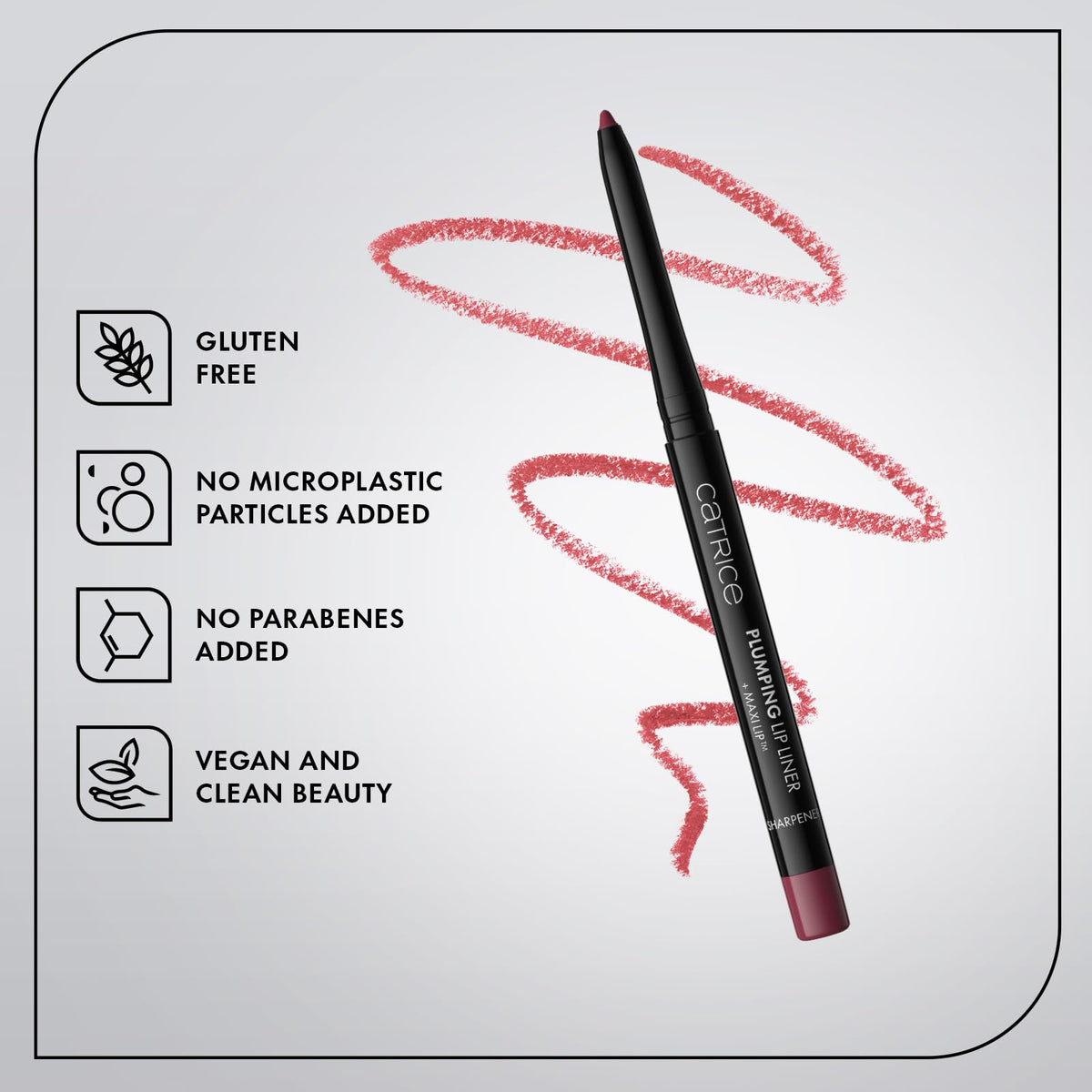 Catrice Cosmetics Catrice Plumping Lip Liner, moisturizing/hydrating, longlasting, mattifying, colour intense, matte (0.35g)