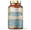Time Health Selenium 200mcg - Maximum Absorption Organically Bound & Food-Form Tri-Selenium Complex - Clinically Studied - Immune, Cell & Thyroid Function - UK Made - GMP - No Additives