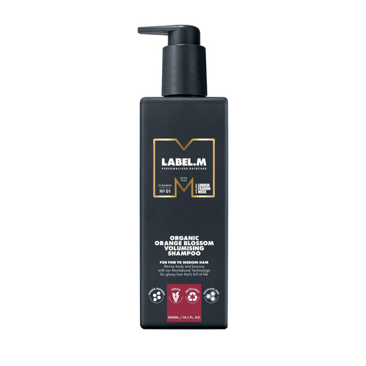label.m LABEL.M Organic Orange Blossom Volumising Shampoo 300ml – With Recyclable Pump