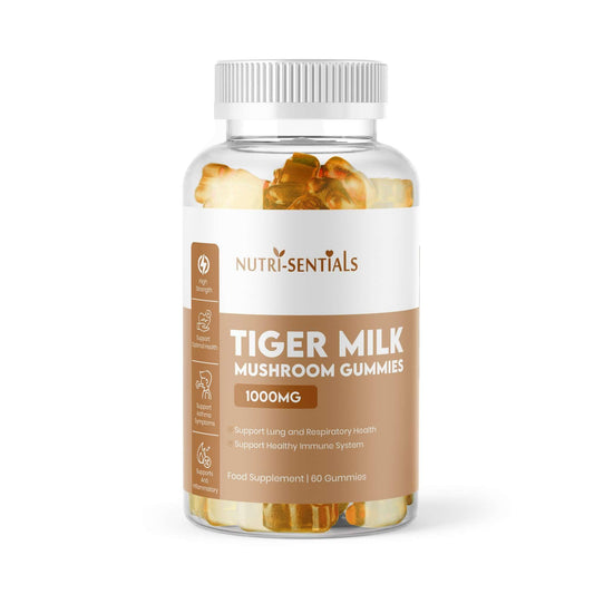 Tiger Milk Mushroom Gummies – High-Strength Dietary Supplement for Immune Support and General Wellness, 1000mg, 60 Count