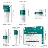 LAIKOU Skincare Gift Set for Teenagers Girls, Tea Tree Skin Care Sets & Kits with Cleanser,Toner,Serum,Face Cream,Gel, Shrink Pore/Acne Remove Oil Control Facial Kits for Women, Suitable for All Skin