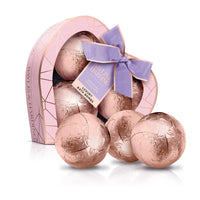 Baylis & Harding Jojoba, Vanilla & Almond Oil Luxury Bath Bomb Heart Trio Gift Set (Pack of 1) - Vegan Friendly