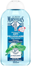 Le Petit Marseillais 2-in-1 Shampoo Anti-Dandruff Mint Organic and Essential Oils 250ml