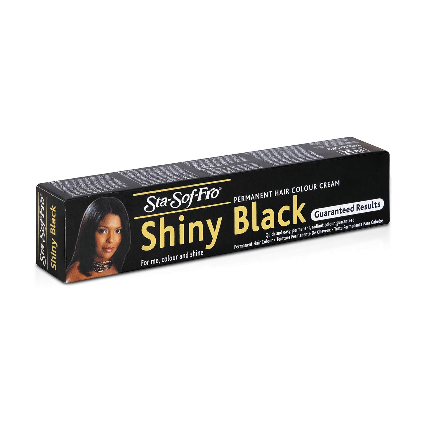 Sta-Sof-Fro Sta Sof Fro Permanent Hair Colour Cream Tube, Shiny Black, Pack of 2