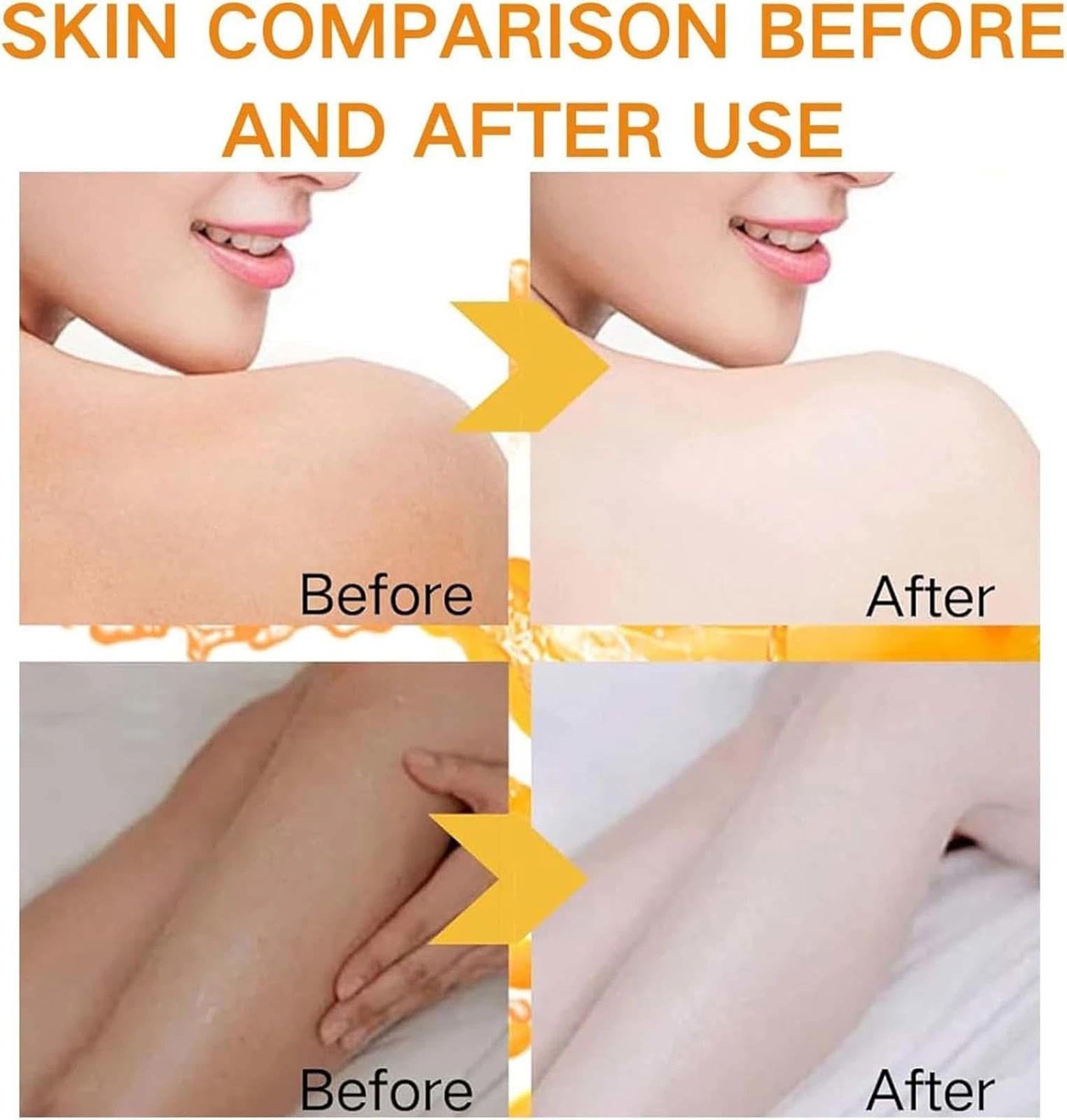 100% Vitamin C Facial & Body Oil Gel for Women - Essential Oils for Skin Care - Moisturizes, Nourishes, and Helps Wrinkles - Absorbs Easily - Massage Oil for Dry Skin