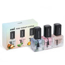 EMI Nail Care Power Trio for strong, healthy, and nourished nails vitamin therapy Argan Power A, E, and F Vitamin Complex Keratin Serum protective shield Emi Nail Therapy System