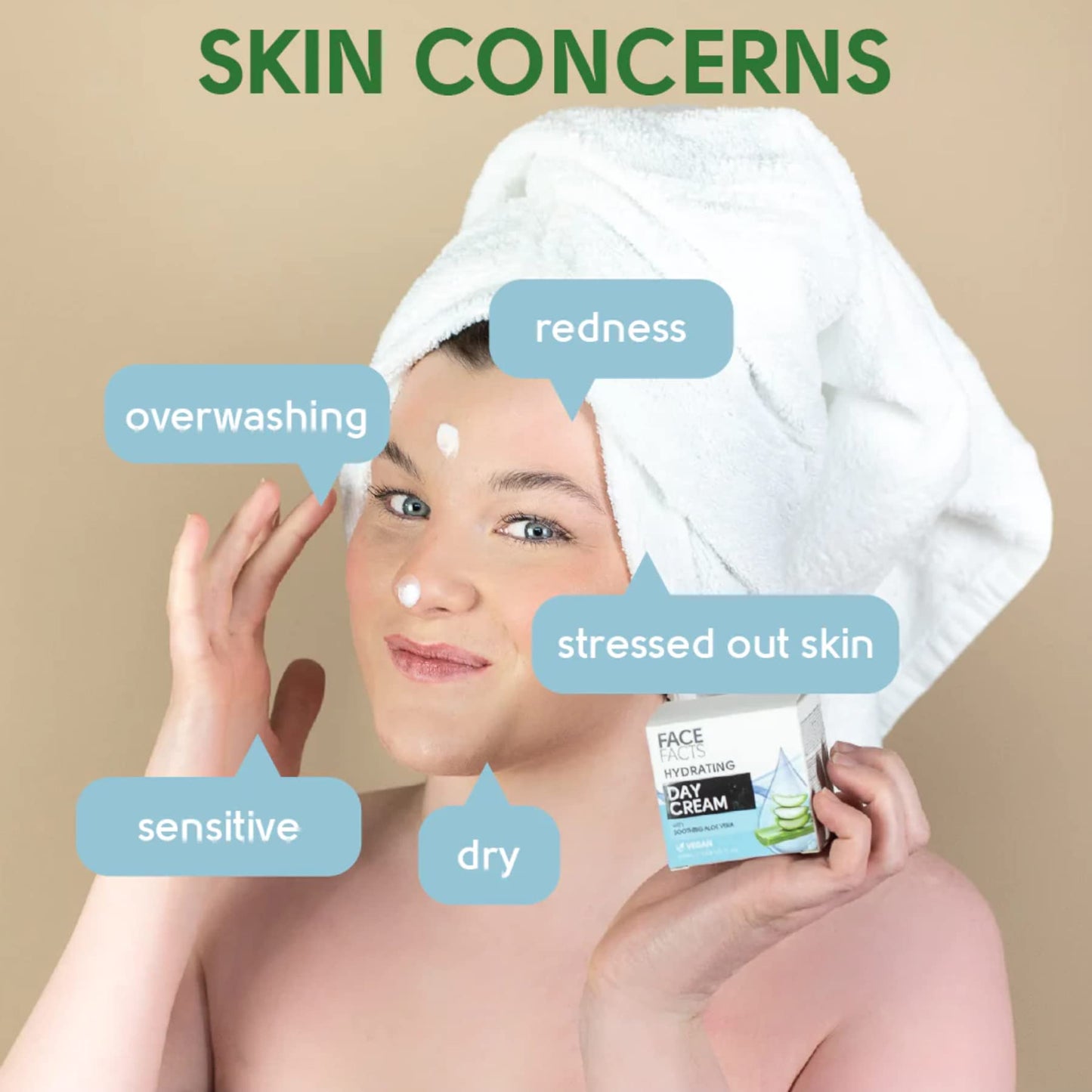 Face Facts Hydrating Eye Cream | Aloe Vera Soothes + Calms | 25ml