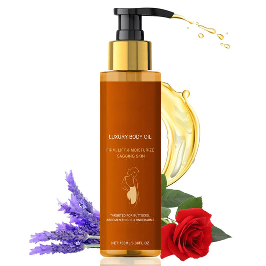 Magic Firming Body Oil, Magic Luxury Body Oil With Lavender & Rosehip, Skin Tightening & Hydrating Body Oils For Arms, Thighs & Abdomen,Lightweight, Non-Greasy Moisturiser For Silky Smooth Skin