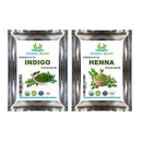 Herbal Magic Pure & Natural USDA 100g Henna Powder + 100g Indigo Power Chemical Free Hair Coloring, Natural Hair Mask Dye -Combo Pack -Premium Quality