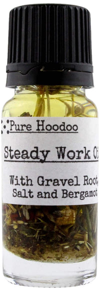 Pure Hoodoo | Steady Work Oil 10ml - Used in Spells to Find or Keep a Job, to Gain a Pay-Rise or Promotion