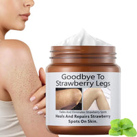 jinyue S-trawberry S-kin Treatment,Strawberry Legs Treatment,Keratosis Pilaris Cream，Keratinization & Exfoliating Body Cream for Bumpy Skin, Chicken Skin & Strawberry Spots Repair120g