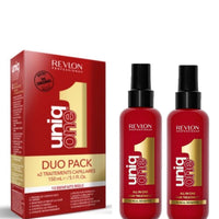 REVLON PROFESSIONAL Revlon Professional UniqOne Leave In Conditioner Classic Duo Pack, Gifts For Women/Men, Hair Treatment For Shine And Frizz Control (2 x 150ml)