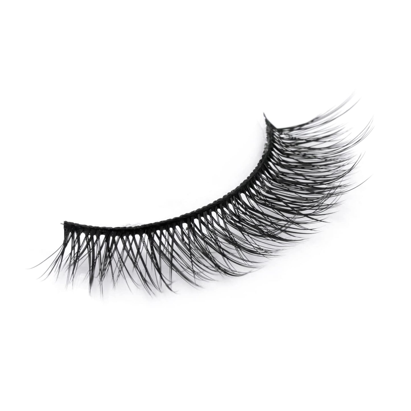 EMEDA Natural lashes with glue and tweezers 5 Pair Natural look eyelashes with lash glue 3D Short Natural false lashes Kit Strip Fake Lashes With Applicator (Natural 1)