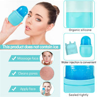 WUBAYI Ice Roller,Ice Holder for Face,Ice Roller for Face & Eyes Facial Beauty Skin Care Tools, Cube Ice Roller For Face Facial Ice Roller Gift for Skin Care(Blue)