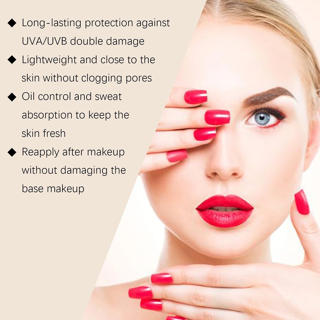 HUOWEH Hawaiian Tropic Scalp P-owder,Powder Sunscreen,Hawaiian Tropic Mineral Protection Sunscreen Powder SPF 30 UVA plus UVB Protection, Beach Sweatproof Face Sunblock Powders for Face and Body