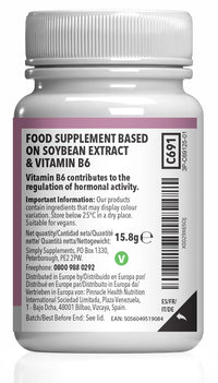 Simply Supplements SOYA Isoflavones with Vitamin B6 | 120 Tablets | 2 Months’ Supply
