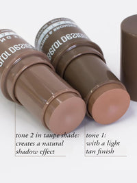 Belor Design MULTITALENT Multifunctional Sculptor-Stick Makeup in three easy steps! (Tone 2 Creamy Texture/Soft Shadow Effect, 922C) (tone 1, one size)