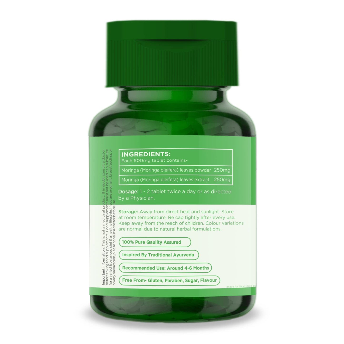 ARYAN HERBALS Aryan Herbals Moringa (Drumstick Tree) 60 Tablets of 500 MG