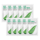 Eunyul [PACK OF 10] EUNYUL Purity Aloe Facial Sheet Mask Pack 22ml x 10pcs Korean Skincare Hydrating & Soothing & Natural Ingredients for All Skin Types