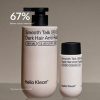Hello Klean Smooth Talk Dark Hair Anti-Fading Conditioner - Hydrates & Repairs to Reverse Damage Caused by Hard Water - Stop Colour Fading & Protect Against Brassiness - With UV Protection