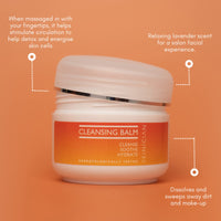 SKINICIAN Cleansing Balm - Soothing Cleansing Balm Enriched with Avocado Oil, Jojoba Oil, Almond Oil - Makeup Remover Cleansing Balm - Dermalogically Tested - Vegan & Cruelty Free (100ml) with Spatula