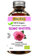 Organic The Best Organic Rose Water Facial Toner, Food - Vegan Certified, Cruelty-Free, Organic, Hand Made, Plastic Free & Responsibly Sourced Skin Toner - Finest, Triple Purified Bulgarian Rosewater